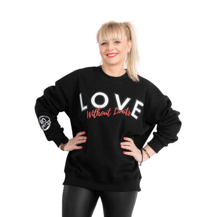 Bluza OVERSIZE czarna LOVE