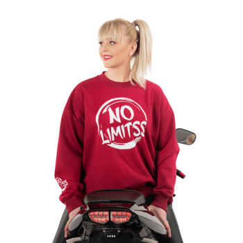 Bluza OVERSIZE bordowa NO LIMITSS 2
