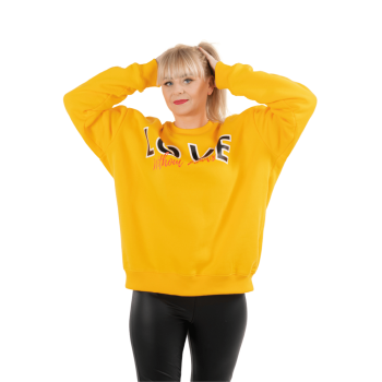 Bluza OVERSIZE żółta LOVE 2
