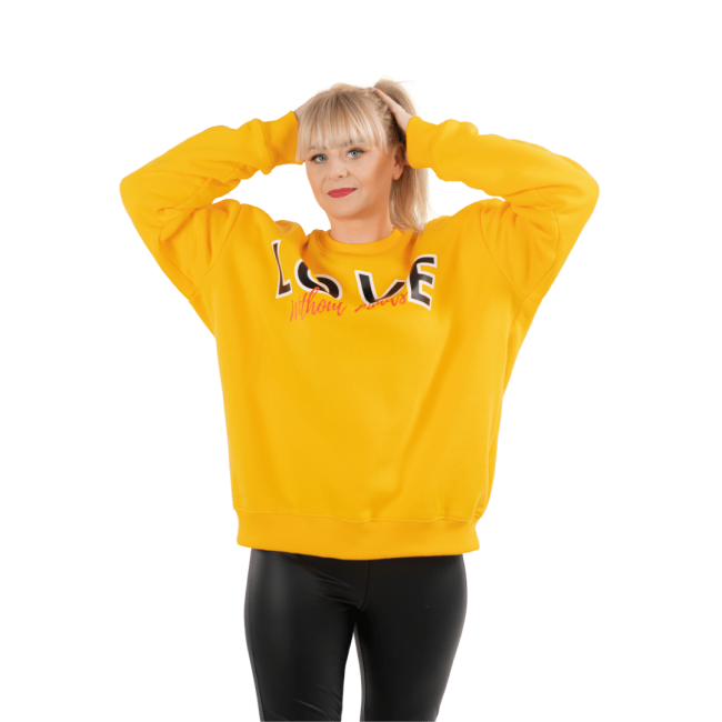 Bluza OVERSIZE żółta LOVE